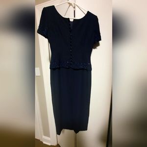 Dark blue formal dress